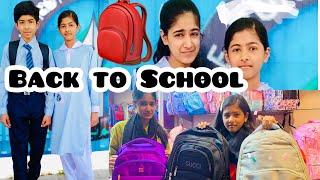 Back to school || School ka pehla din ||Vlog 10@asadullahandmehru