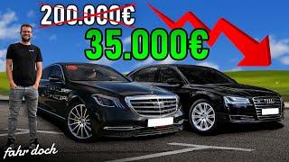 SO GÜNSTIG! LUXUS-LIMOS GEBRAUCHT KAUFEN? Mercedes S500 vs Audi A8 | Fahr doch