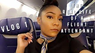 The "Real Life" of a Flight Attendant | Vlog 1 | Flight home CANCELLED!