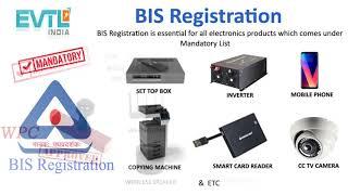 BIS certification for electronic items in INDIA. contact@evtlindia.com