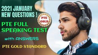 PTE Full Speaking Test 2021 - With Answers - New Questions Released!