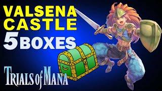 Valsena Castle: All Treasure Boxes Location | Trials of Mana (Treasure Chests Collectibles Guide)