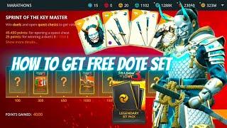 Best way to get DOTE set for free by completing SPRINT OF THE KEY MASTER Marathon|| Shadow Fight 3||