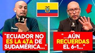 Samuel Vargas dice que ECUADOR NO ES la 4ta de SUD. y PANELISTAS le RESPONDEN