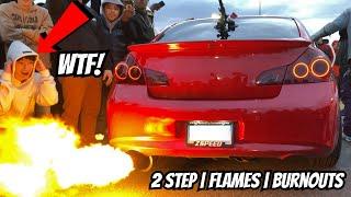 TAKING MY G37 TO IT’S FIRST CAR MEET! (INSANE FLAMES!!) 