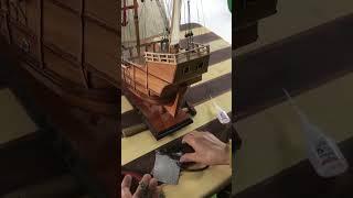 T306 Buidling model ship from cedar wood | Old Modern Handicrafts