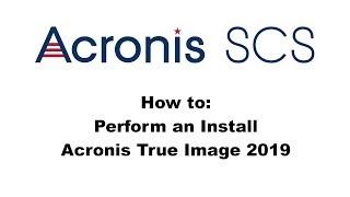 Acronis True Image 2019: Installation