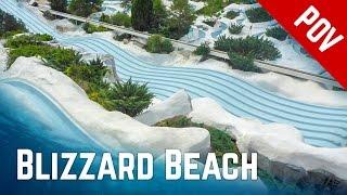 SNOW WATER PARK! Disney's Blizzard Beach, Florida (All Rides POV)