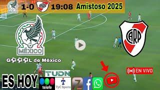 México vs. River Plate en vivo, donde ver, a que hora juega México vs. River Amistoso 2025