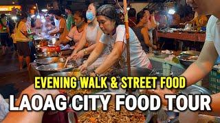 LAOAG CITY, PHILIPPINES 2024 | Street Food Tour & Evening Walk - Ilocos Norte Night Market