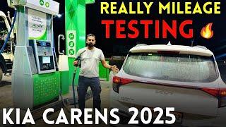 इतनी जादा Mileage tank to tank Testing | ￼New kia Carens 2025 | Really Mileage Test | AUTO MOTOR 