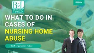 Nursing Home Abuse Lawyer Greenville SC | Greenville Elder Abuse Lawyer