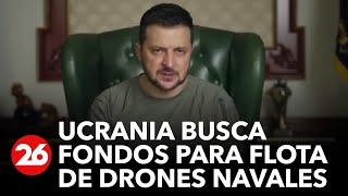 Ucrania busca fondos para flota de drones navales