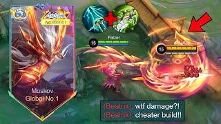 TOP 1 GLOBAL MOSKOV BEST HIGH DAMAGE BUILD AND EMBLEM 2025 (must try!!)