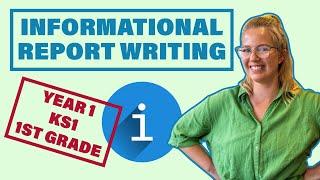Information Report Writing For Younger Years // Year 1 KS1 1st Grade Writing
