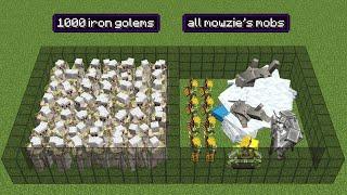 1000 iron golems vs all mowzie's mobs (which side will win?)