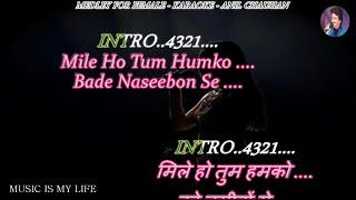 Medley Karaoke For FEMALE With Scrolling Lyrics Eng. & हिंदी