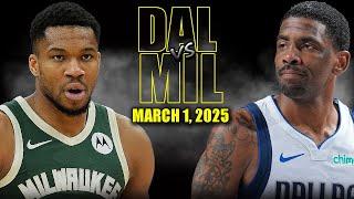 Milwaukee Bucks vs Dallas Mavericks Full Game Highlights - March 1, 2025 | NBA Regular Season