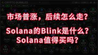 市场普涨，后续怎么走？｜Solana的Blink是什么？Solana还值得购买吗？