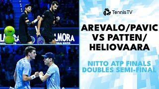 Arevalo & Pavic vs Heliovaara & Patten Match Highlights | Nitto ATP Finals 2024 Semi-Final