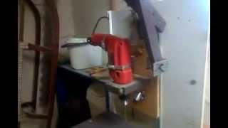 Homemade drill press