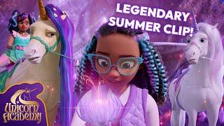 NEW⭐️ Layla and Ava go into Grimoria and find a NEW FLOWER! Unicorn Academy Clip Legendary Summer