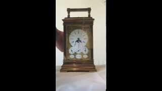 Fully Restored Complicated Musical, Triple Sub Dials, Moon Phase Carriage Clock268