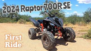 Break in ride on the new 24' Yamaha Raptor 700R SE - thoughts on a stock Raptor