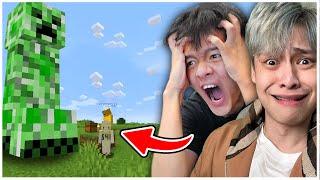 挑戰通關minecraft,但是怪物全部隨機大小！？ ft  @loserzun