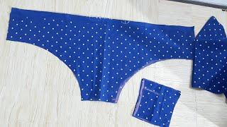 XL And XXL Size Ladies Underwear Cutting and Stitching |  कितना आसान तरीका अंडरवियर सिलने का