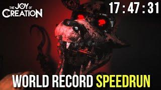 The Joy of Creation - The REAL World Record SPEEDRUN (No Glitches) - Full Game