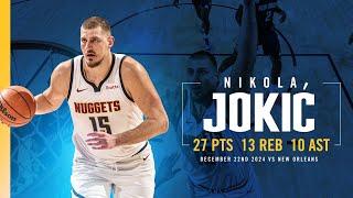 Nikola Jokić Secures Triple-Double vs. Pelicans  | Full Game Highlights 12/22/24