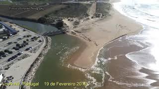 Praia da Areia Branca, Lourinhã, Portugal - 19 Fevereiro 2019