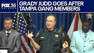 Sheriff Grady Judd press conference: 19 gang members arrested in series of drive-by shootings