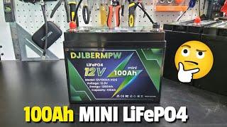 DJLBERMPW Mini 12V 100Ah LiFePO4 Battery