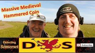 Metal Detecting Somerset Massive Silver Medieval Hammered Coin.