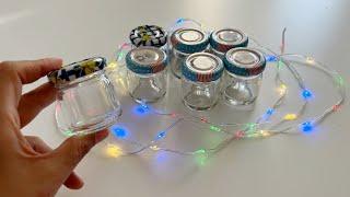 Unusual Idea with Tiny Glass Jars! Do it yourself! Recycle! ASMR!