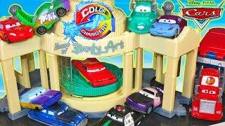 DISNEY PIXAR CARS COLOR CHANGERS RAMONE PAINT SPRAY BOOTH SALLY MATER WINGO FLORIDA 500 COLORSHIFT