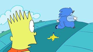 the simpsons vs sonic