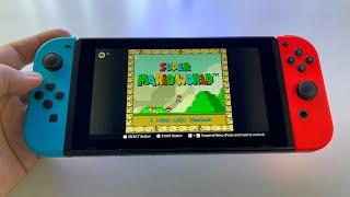 Super Mario World SNES | Nintendo Switch handheld gameplay