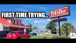 Southern Comfort Food At Po Folks Restaurant For The First Time! | Lynn Haven, Florida