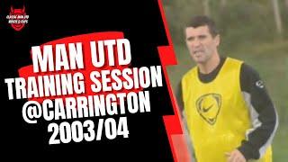 Man Utd Training Session @ Carrington 2003/04