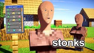 minecraft STONKS 