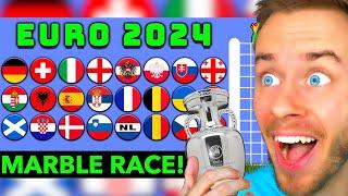 MARBLE RACE sagt die EURO 2024 voraus!  (sehr spannend!)