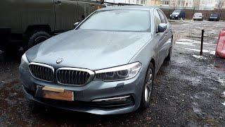 BMW G30 Перетяжка салона автомобиля с картами дверей.