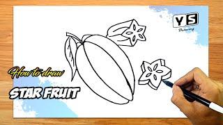 How to draw Star Fruit