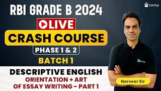 RBI Grade B 2024 Syllabus Preparation | RBI Phase 1 & 2 Live Classes | RBI 2024 Crash Course |EduTap