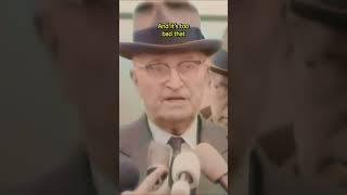 Truman on the JFK Assassination 1963 Colorized | #daily #history #shorts