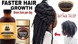 How To Use Jamaica Black Castor oil & Coffee to Grow 2cm Hair a Day |Don't Rinse ThisOut nojoke