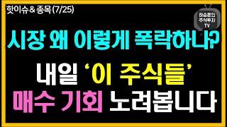 시장이 어렵습니다. 힘내세요. 내일 '이 종목들' 단타 노려봅니다.